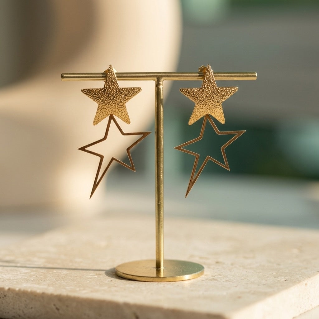 Modern Star Earrings