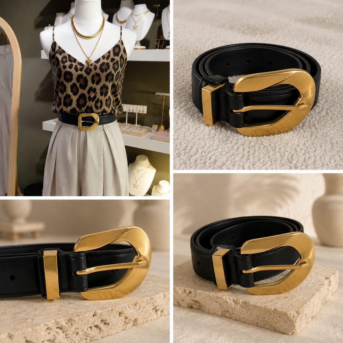 Vintage Gold Belt