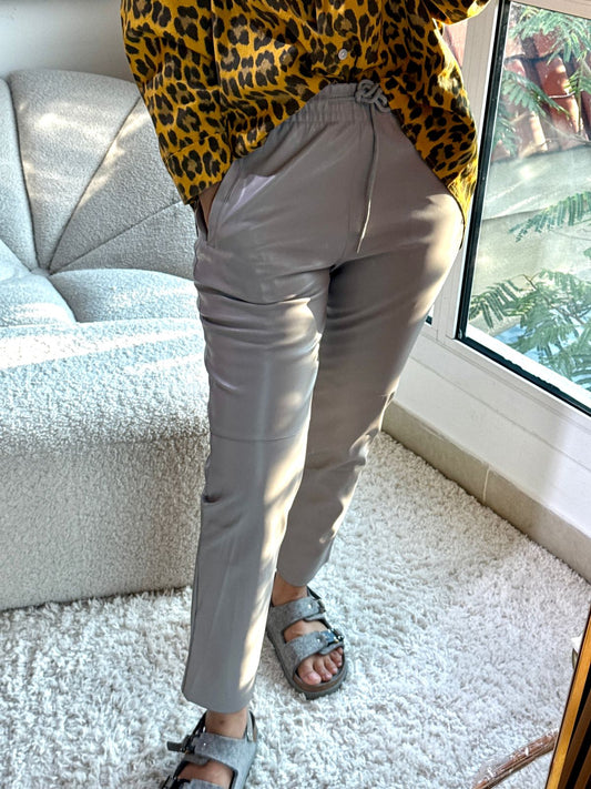 City Chic Leather Trousers