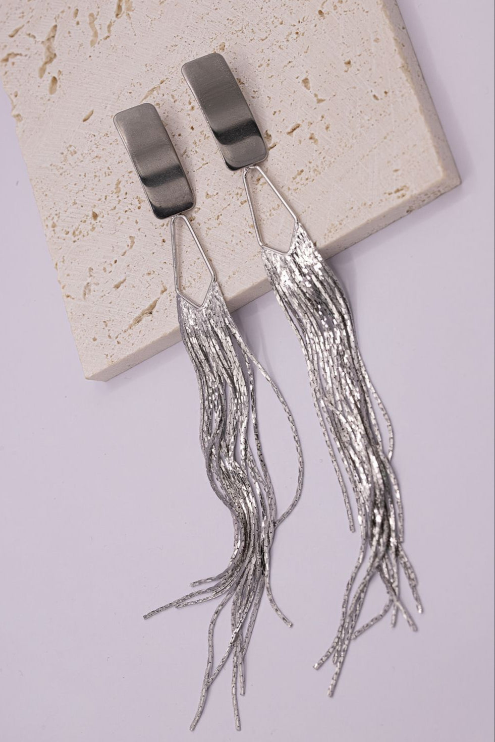 Silver Flow Earrings