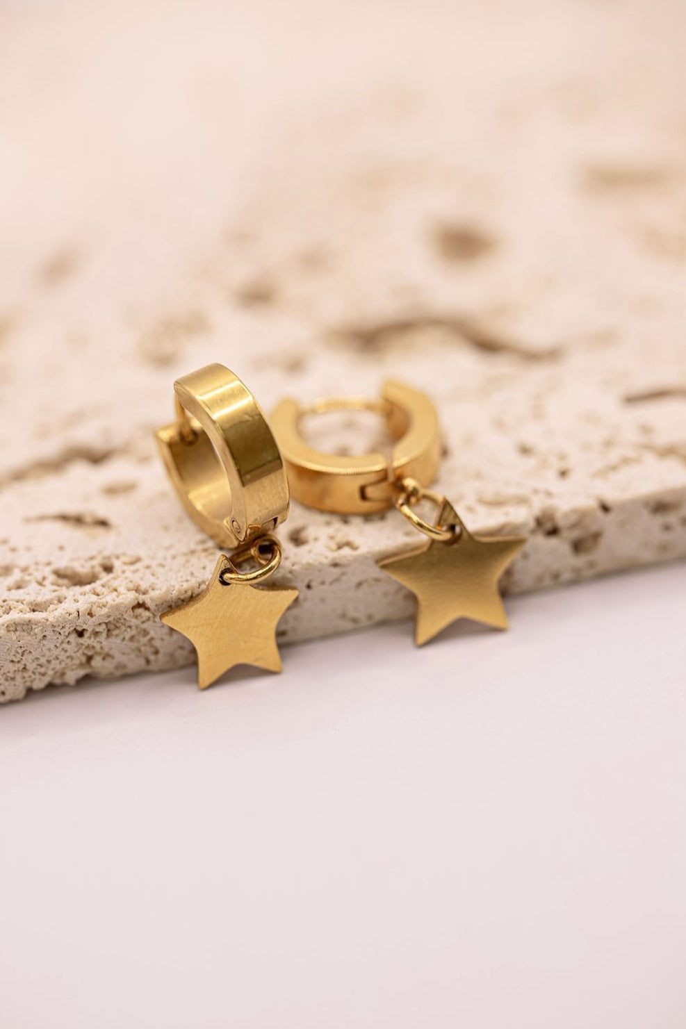 Star Drop Hoops